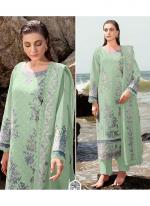Cotton Green Eid Wear Embroidery Work Pakistani Suit